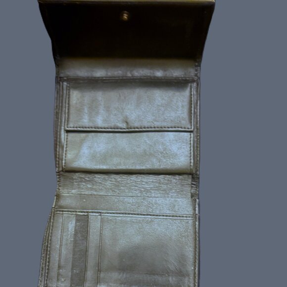 Claudio Ferrici Black Leather Wallet Extra Long Fold Out Unisex Wallet EUC - Picture 3 of 12